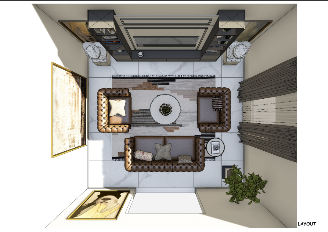 Zavati Residence Rendered Master Bedroom Interior